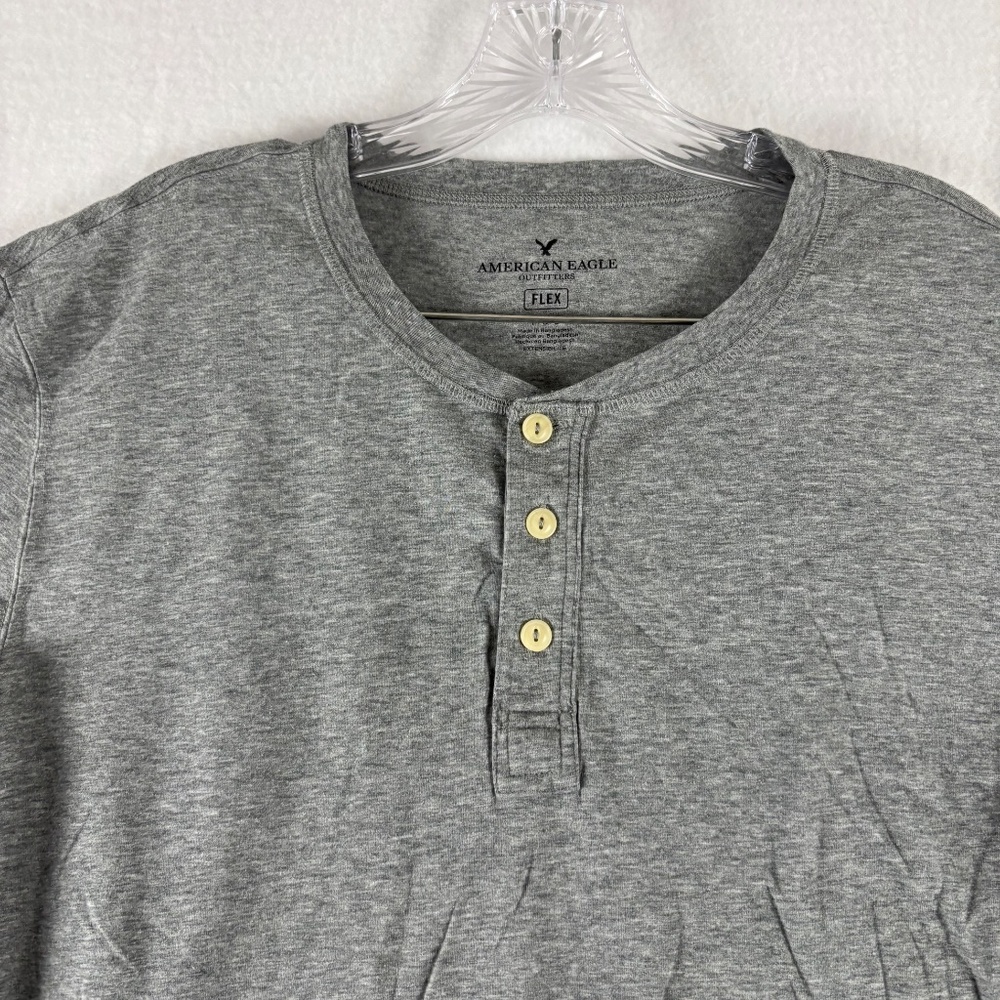 American Eagle Outfitters, Flex, Men’s Shirt, Size L, Gray - Picture 2 of 12